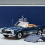 Mercedes 230 SL W113 Pagoda Blu Edizione Limitata Norev 1:18 183767 Pressofusione - image 8 of 8