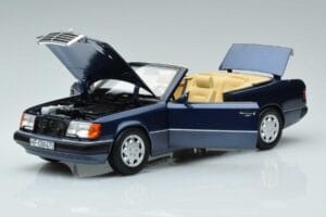 Mercedes 300 CE-24 A124 Cabriolet Nautical Blu Edizione Limitata Norev 1:18 183879 Pressofusione — immagine 2 di 7
