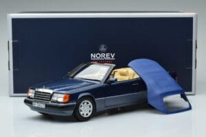 Mercedes 300 CE-24 A124 Cabriolet Nautical Blu Edizione Limitata Norev 1:18 183879 Pressofusione — immagine 7 di 7