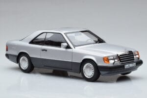 Mercedes 300 CE-24 C124 Coupe Argento Norev 1:18 183880 Pressofusione — immagine 5 di 7