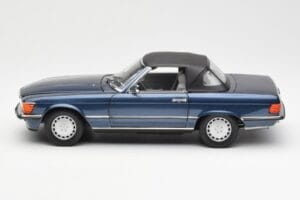 Mercedes 300 SL R107 Blu Nautico Norev 1:18 183466 Pressofusione — immagine 4 di 8