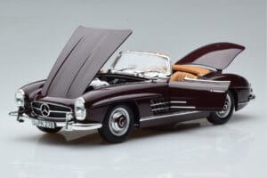 Mercedes 300 SL W198 Roadster Rosso Norev 1:18 183891 Pressofusione — immagine 2 di 8