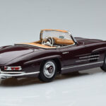Mercedes 300 SL W198 Roadster Rosso Norev 1:18 - image 3 of 8