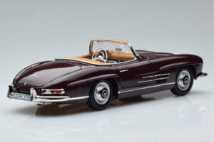 Mercedes 300 SL W198 Roadster Rosso Norev 1:18 183891 Pressofusione — immagine 3 di 8