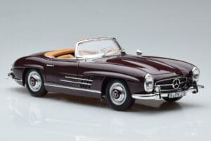 Mercedes 300 SL W198 Roadster Rosso Norev 1:18 183891 Pressofusione — immagine 6 di 8