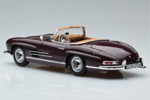 Mercedes 300 SL W198 Roadster Rosso Norev 1:18 183891 Pressofusione — immagine 7 di 8