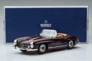 Mercedes 300 SL W198 Roadster Rosso Norev 1:18 183891 Pressofusione — immagine 8 di 8