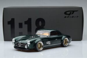 Mercedes 300 SL Speedster Hard Top By S-Klub Verde GT Spirit 1:18 GT872 Resina — immagine 6 di 6