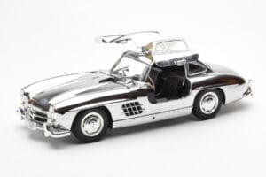 Mercedes 300 SL W198 Cromo Minichamps 1:18 B66040645 Pressofusione — immagine 2 di 8