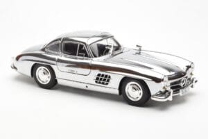 Mercedes 300 SL W198 Cromo Minichamps 1:18 B66040645 Pressofusione — immagine 6 di 8