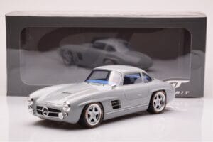 Mercedes 300 SL W198 Gullwing By S-Klub Grigio GT Spirit 1:18 GT418 Resina — immagine 6 di 6