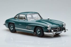 Mercedes 300 SL W198 Gullwing Verde Norev 1:18 183851 Pressofusione — immagine 5 di 7