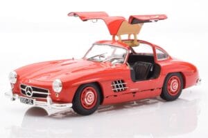 Mercedes 300 SL W198 Gullwing Rosso Minichamps 1:18 110037211 Pressofusione — immagine 2 di 8