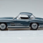 Mercedes 300 SL W198 Roadster Blu Norev 1:18 - image 5 of 9