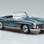 Mercedes 300 SL W198 Roadster Blu Norev 1:18 - image 7 of 9
