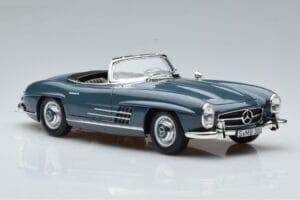 Mercedes 300 SL W198 Roadster Blu Norev 1:18 B66040668 Pressofusione — immagine 7 di 9