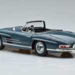 Mercedes 300 SL W198 Roadster Blu Norev 1:18 - image 8 of 9