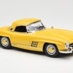 Mercedes 300 SL W198 Roadster Giallo Norev 1:18 B66040669 - image 6 of 8