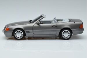 Mercedes 500 SL R129 Grigio Metallizzato Norev 1:18 183715 Pressofusione — immagine 4 di 7