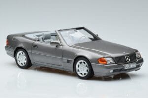Mercedes 500 SL R129 Grigio Metallizzato Norev 1:18 183715 Pressofusione — immagine 5 di 7