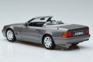 Mercedes 500 SL R129 Grigio Metallizzato Norev 1:18 183715 Pressofusione — immagine 6 di 7