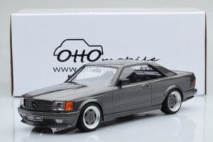 Mercedes 560 SEC C126 AMG Wide Body Grigio Otto 1:18 OT823 Resina — immagine 6 di 6