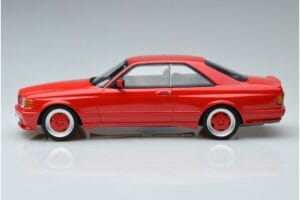 Mercedes 560 SEC W126 Widebody Rosso Otto 1:18 OT995 Resina — immagine 3 di 6