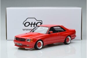 Mercedes 560 SEC W126 Widebody Rosso Otto 1:18 OT995 Resina — immagine 6 di 6