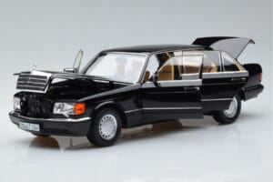 Mercedes 560 SEL W126 Nero Norev 1:18 183793 Pressofusione — immagine 2 di 7
