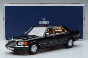 Mercedes 560 SEL W126 Nero Norev 1:18 183793 Pressofusione — immagine 7 di 7