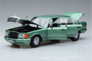Mercedes 560 SEL W126 Verde Chiaro Norev 1:18 183469 Pressofusione — immagine 2 di 7
