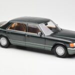 Mercedes 560 SEL W126 Night Verde Metallizzato Dealer Edition Norev 1:18 B66040626 - image 6 of 8