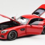 Mercedes AMG GT C190 Rosso Norev 1:18 183496 - image 2 of 8