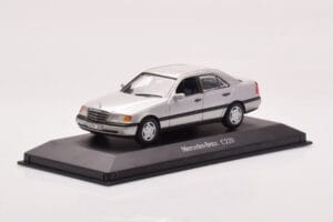 Mercedes C-Class W202 C220 Argento Minichamps 1:43 B66005705-M1 Pressofusione — immagine 2 di 4
