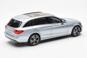 Mercedes C-Class W205 T-Model Argento Asia Exclusive Norev 1:18 183865 Pressofusione — immagine 3 di 8