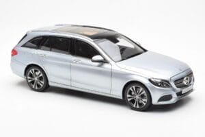Mercedes C-Class W205 T-Model Argento Asia Exclusive Norev 1:18 183865 Pressofusione — immagine 6 di 8