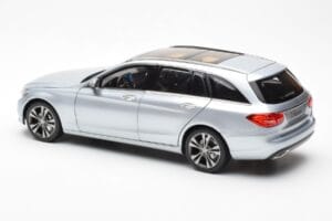 Mercedes C-Class W205 T-Model Argento Asia Exclusive Norev 1:18 183865 Pressofusione — immagine 7 di 8