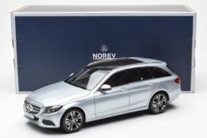 Mercedes C-Class W205 T-Model Argento Asia Exclusive Norev 1:18 183865 Pressofusione — immagine 8 di 8