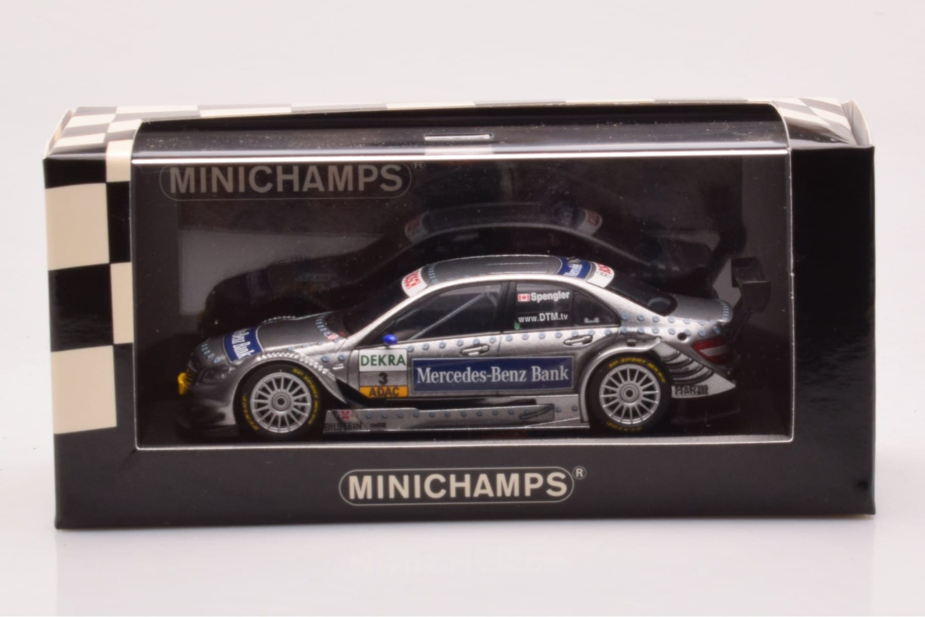 Mercedes C-Class W204 DTM Team AMG Mercedes #3 B. Spengler DTM 2008 Minichamps 1:43 400083803 Pressofusione — immagine 4 di 4