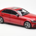 Mercedes C-Class W205 Rosso Metallizzato Asia Exclusive Norev 1:18 - image 6 of 8