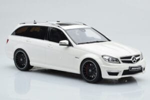 Mercedes C63 AMG S204 T-Model Bianco GT Spirit 1:18 GT147 Resina — immagine 4 di 8