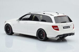 Mercedes C63 AMG S204 T-Model Bianco GT Spirit 1:18 GT147 Resina — immagine 5 di 8