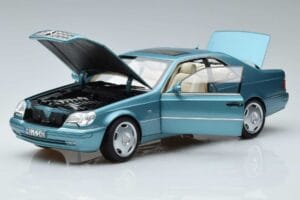 Mercedes CL600 C140 Blu Metallizzato Norev 1:18 183448 Pressofusione — immagine 2 di 7