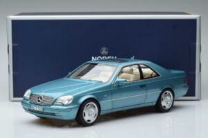 Mercedes CL600 C140 Blu Metallizzato Norev 1:18 183448 Pressofusione — immagine 7 di 7
