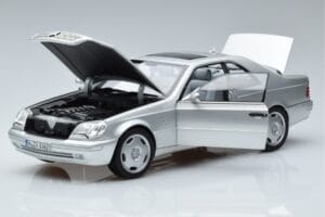 Mercedes CL600 C140 Argento Metallizzato Norev 1:18 183446 Pressofusione — immagine 2 di 7