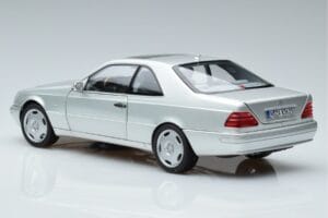 Mercedes CL600 C140 Argento Metallizzato Norev 1:18 183446 Pressofusione — immagine 6 di 7