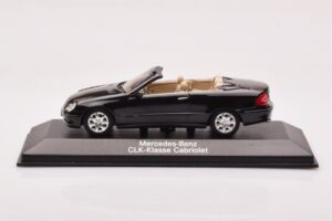 Mercedes CLK A209 Cabriolet Obsidian Nero Metallizzato Minichamps 1:43