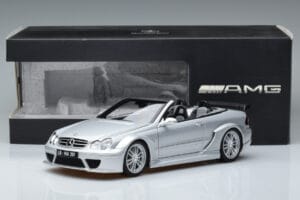 Mercedes CLK DTM AMG W209 Cabriolet Argento Kyosho 1:18 B66962272 Pressofusione — immagine 8 di 8