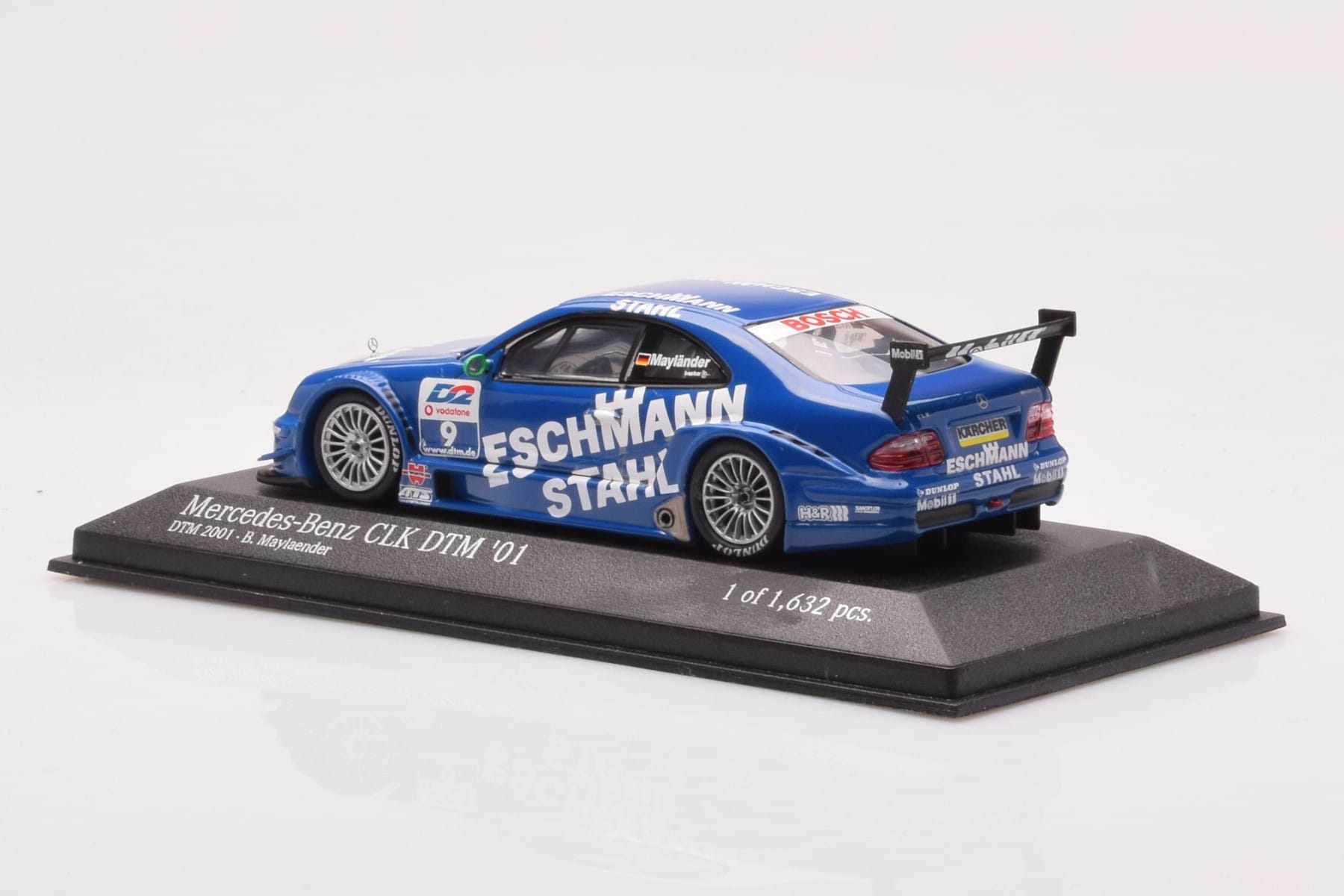 Mercedes CLK DTM Team Manthey #9 B. Maylander DTM 2001 Minichamps 1:43 400013109 Pressofusione — immagine 3 di 4