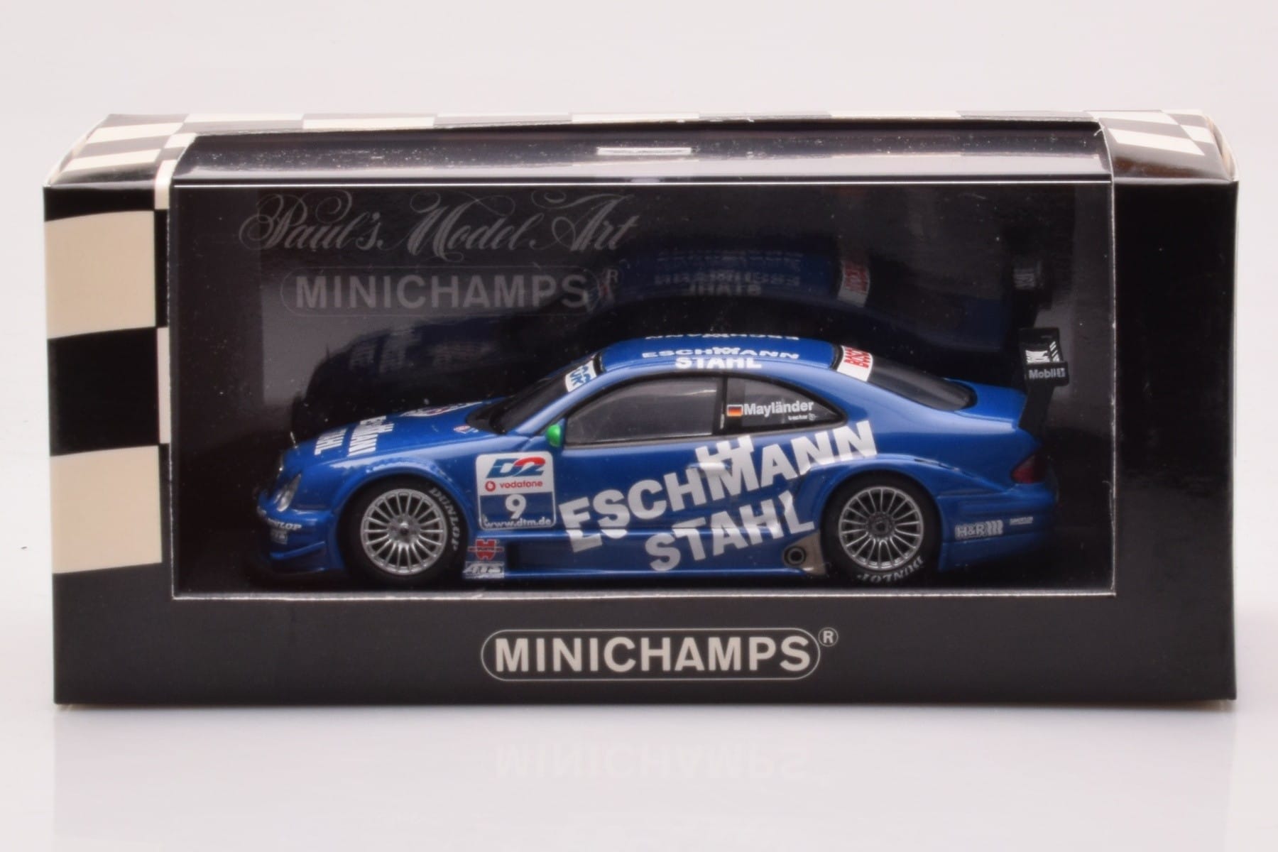 Mercedes CLK DTM Team Manthey #9 B. Maylander DTM 2001 Minichamps 1:43 400013109 Pressofusione — immagine 4 di 4